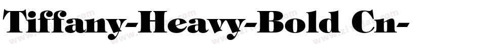 Tiffany-Heavy-Bold Cn字体转换